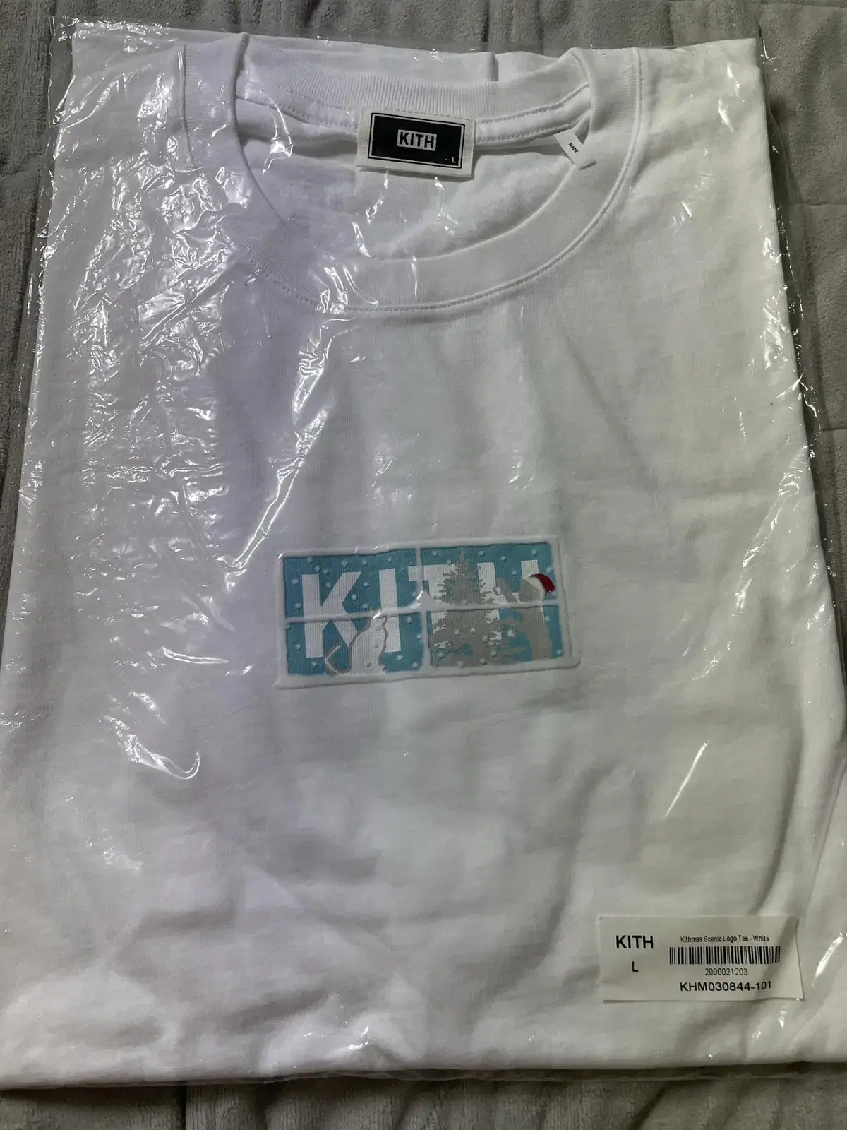 [L] KITHMAS BOX LOGO 티셔츠 화이트